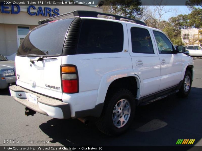 Summit White / Tan/Neutral 2004 Chevrolet Tahoe Z71 4x4