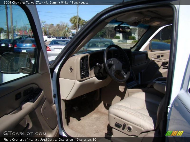 Summit White / Tan/Neutral 2004 Chevrolet Tahoe Z71 4x4