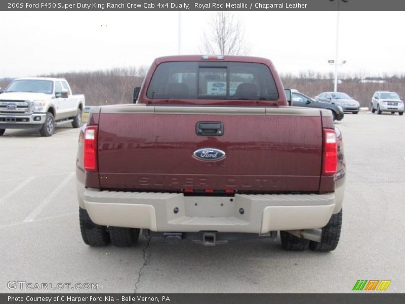 Royal Red Metallic / Chaparral Leather 2009 Ford F450 Super Duty King Ranch Crew Cab 4x4 Dually