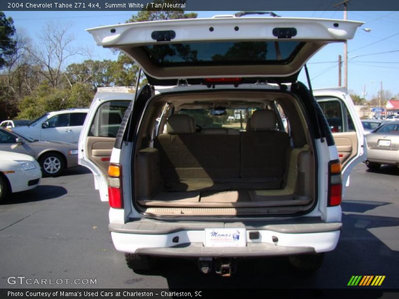 Summit White / Tan/Neutral 2004 Chevrolet Tahoe Z71 4x4