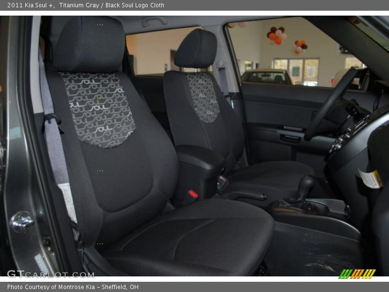 Titanium Gray / Black Soul Logo Cloth 2011 Kia Soul +