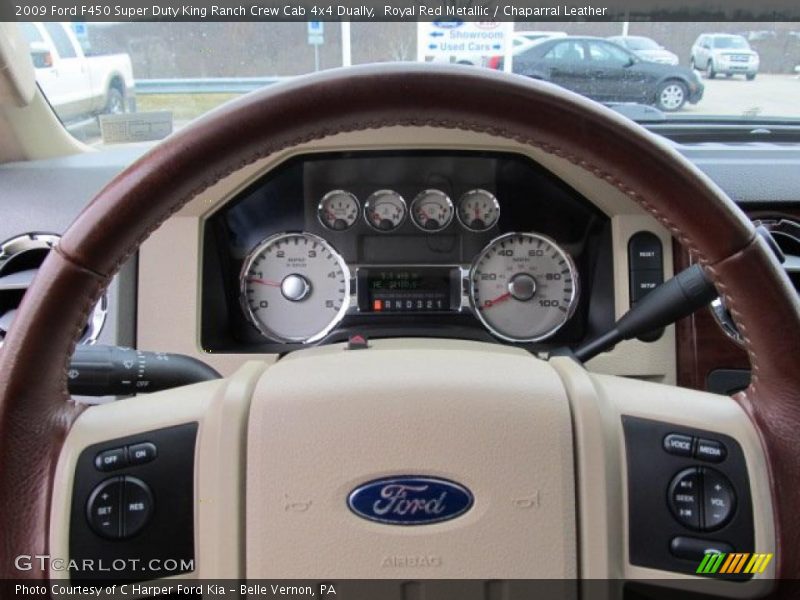 Royal Red Metallic / Chaparral Leather 2009 Ford F450 Super Duty King Ranch Crew Cab 4x4 Dually