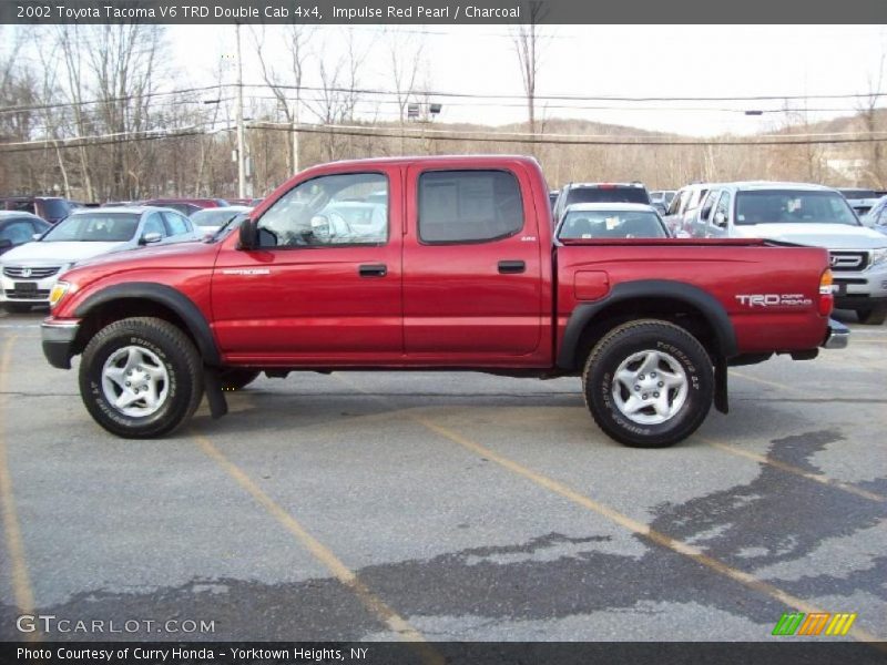 Impulse Red Pearl / Charcoal 2002 Toyota Tacoma V6 TRD Double Cab 4x4