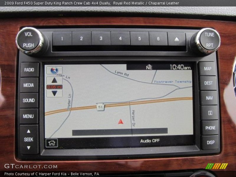 Navigation of 2009 F450 Super Duty King Ranch Crew Cab 4x4 Dually