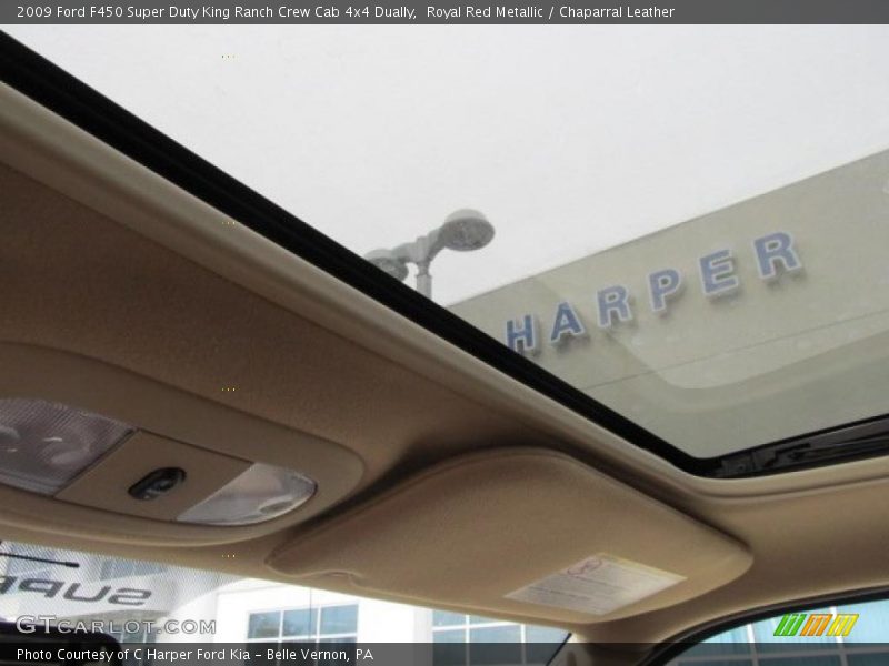 Royal Red Metallic / Chaparral Leather 2009 Ford F450 Super Duty King Ranch Crew Cab 4x4 Dually