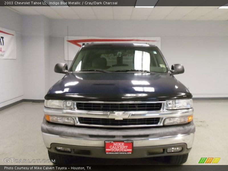 Indigo Blue Metallic / Gray/Dark Charcoal 2003 Chevrolet Tahoe LS