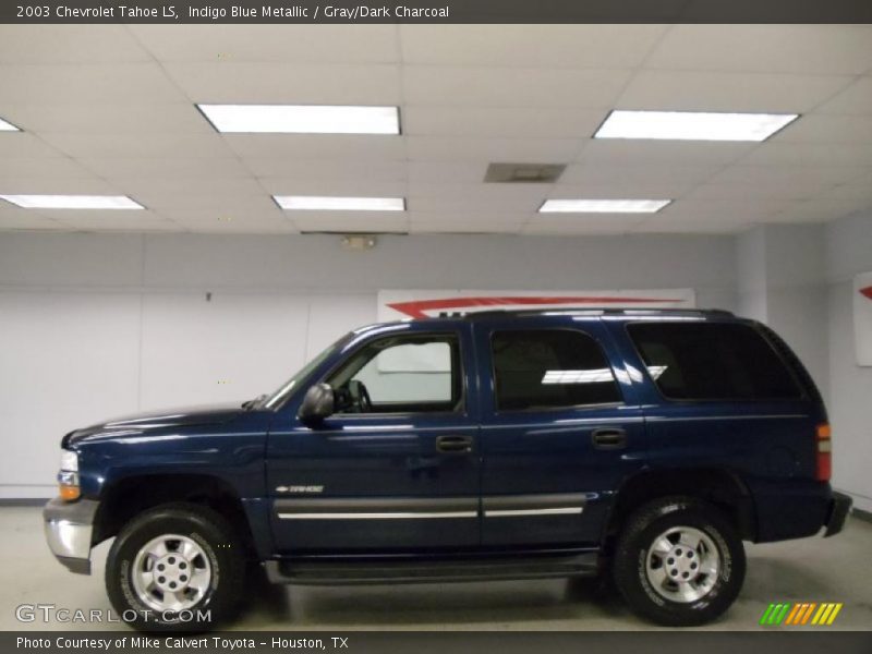 Indigo Blue Metallic / Gray/Dark Charcoal 2003 Chevrolet Tahoe LS