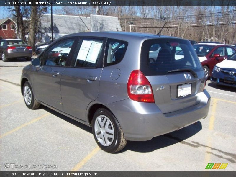 Storm Silver Metallic / Black/Grey 2008 Honda Fit Hatchback