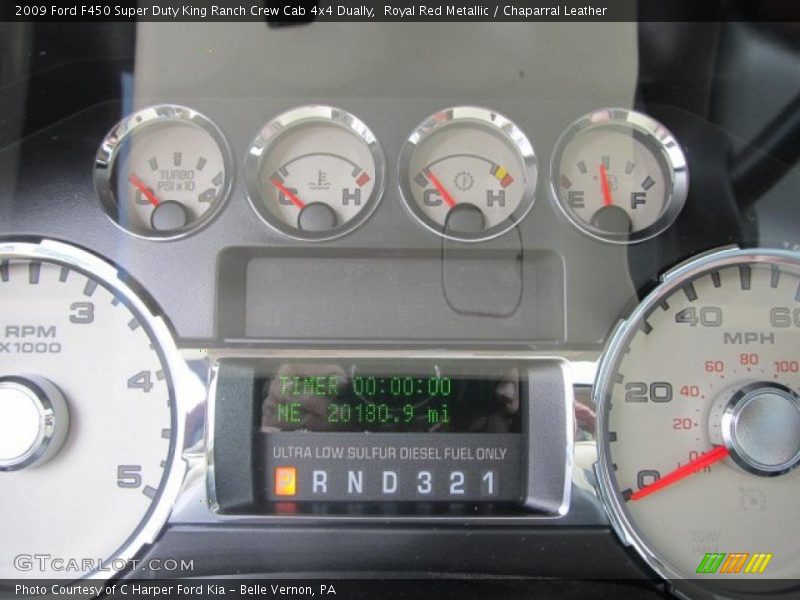 Royal Red Metallic / Chaparral Leather 2009 Ford F450 Super Duty King Ranch Crew Cab 4x4 Dually