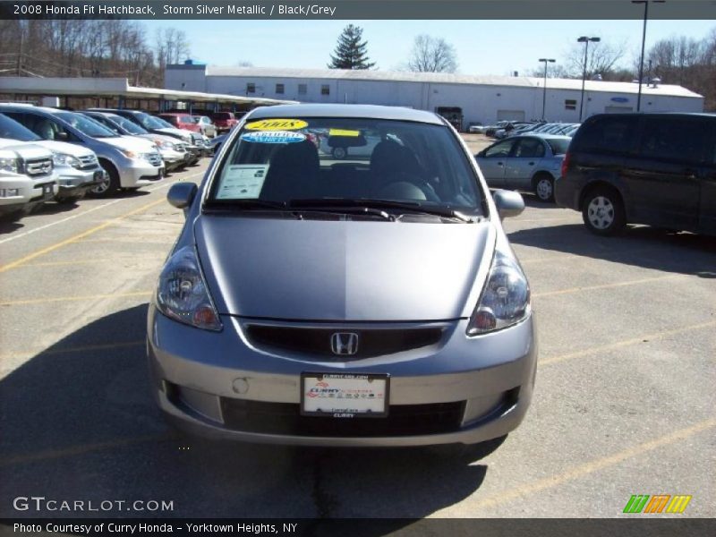 Storm Silver Metallic / Black/Grey 2008 Honda Fit Hatchback