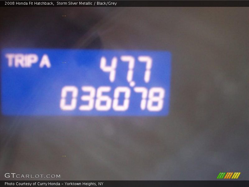 Storm Silver Metallic / Black/Grey 2008 Honda Fit Hatchback