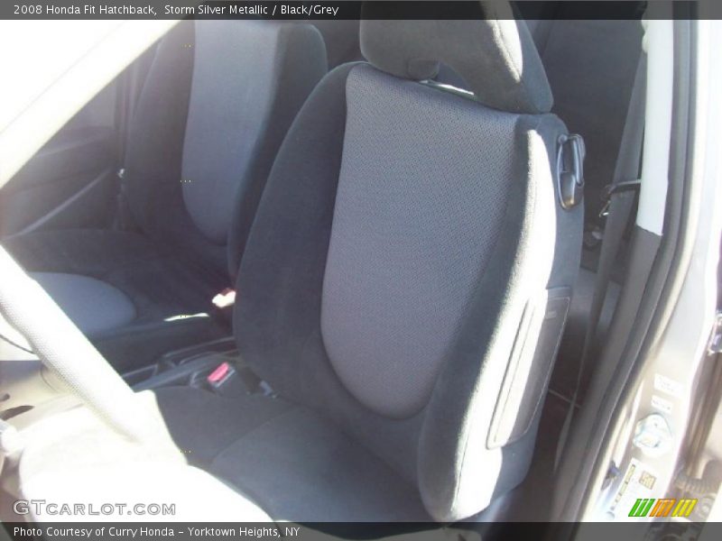 Storm Silver Metallic / Black/Grey 2008 Honda Fit Hatchback