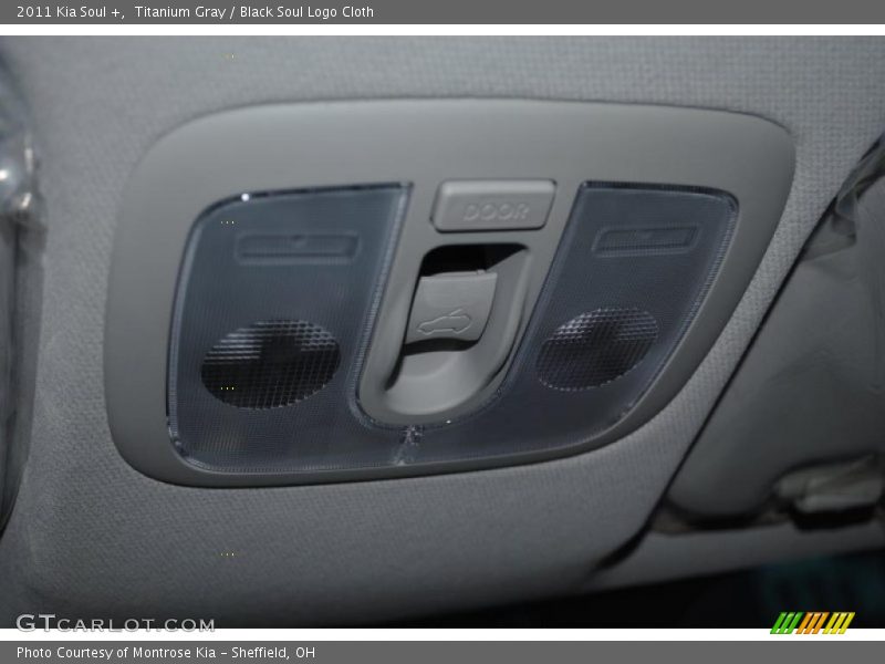 Titanium Gray / Black Soul Logo Cloth 2011 Kia Soul +