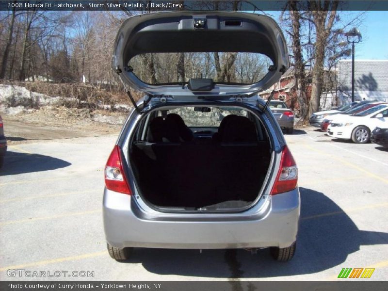 Storm Silver Metallic / Black/Grey 2008 Honda Fit Hatchback
