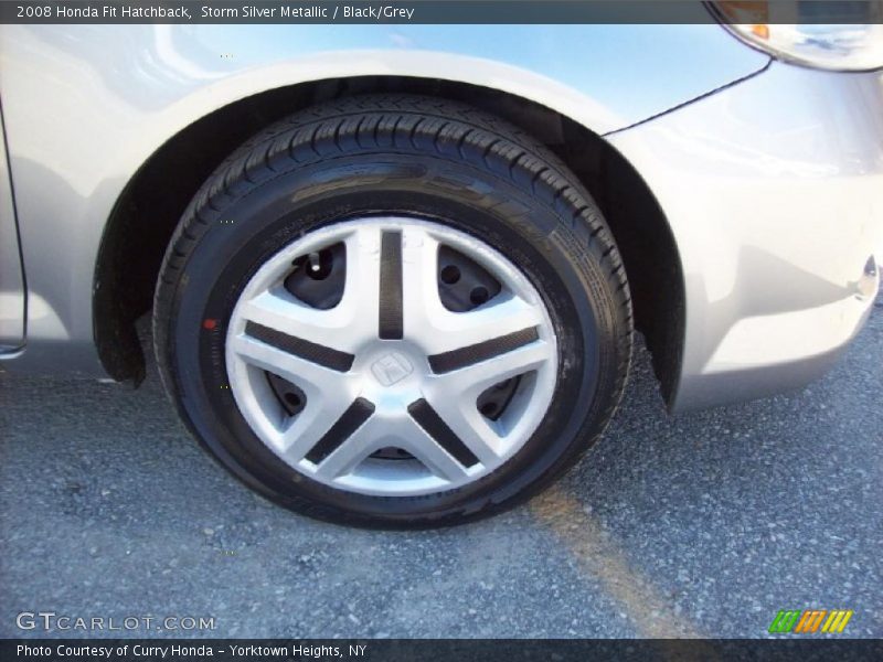 Storm Silver Metallic / Black/Grey 2008 Honda Fit Hatchback