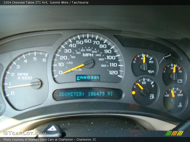 Summit White / Tan/Neutral 2004 Chevrolet Tahoe Z71 4x4