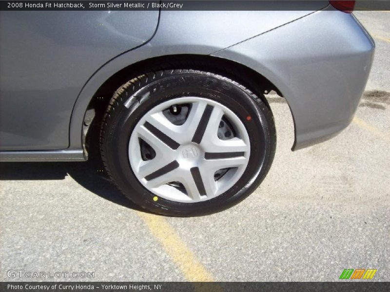 Storm Silver Metallic / Black/Grey 2008 Honda Fit Hatchback