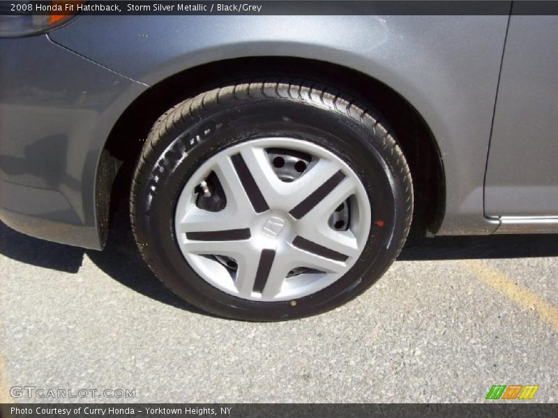 Storm Silver Metallic / Black/Grey 2008 Honda Fit Hatchback