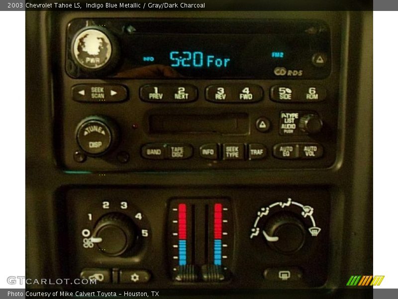 Indigo Blue Metallic / Gray/Dark Charcoal 2003 Chevrolet Tahoe LS