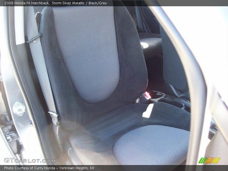 Storm Silver Metallic / Black/Grey 2008 Honda Fit Hatchback