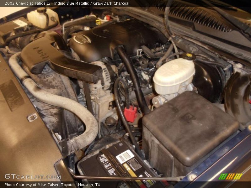 Indigo Blue Metallic / Gray/Dark Charcoal 2003 Chevrolet Tahoe LS
