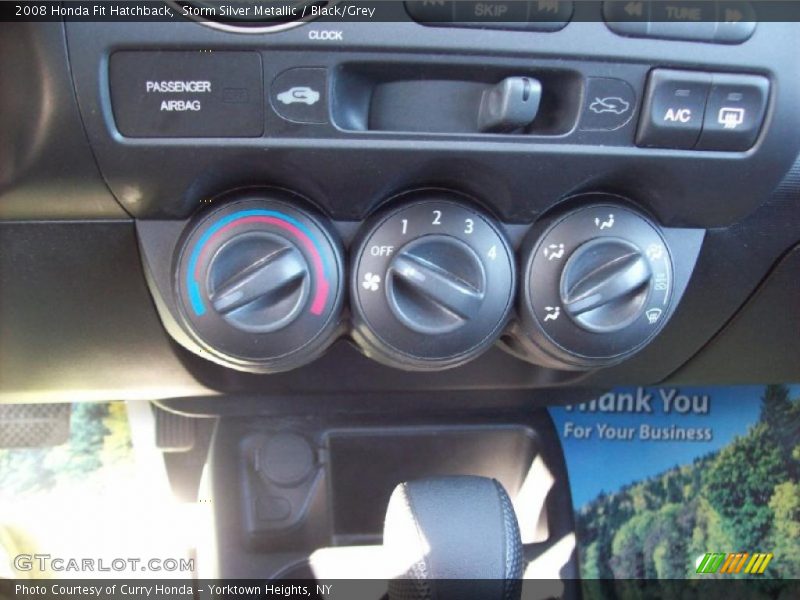 Storm Silver Metallic / Black/Grey 2008 Honda Fit Hatchback