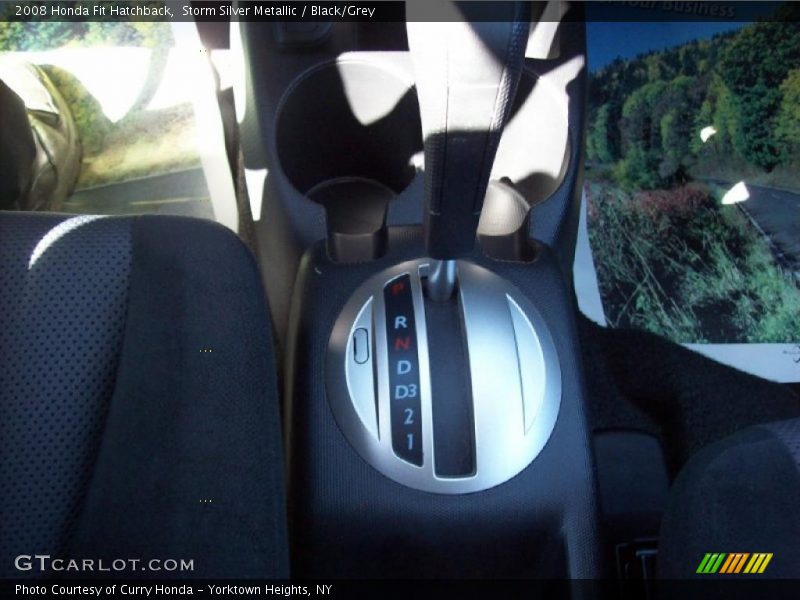 Storm Silver Metallic / Black/Grey 2008 Honda Fit Hatchback
