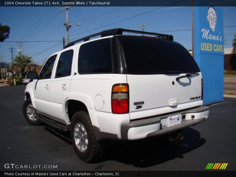Summit White / Tan/Neutral 2004 Chevrolet Tahoe Z71 4x4