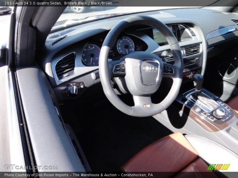 Brilliant Black / Black/Brown 2010 Audi S4 3.0 quattro Sedan
