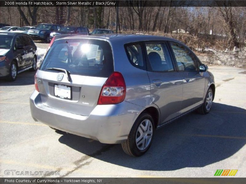 Storm Silver Metallic / Black/Grey 2008 Honda Fit Hatchback