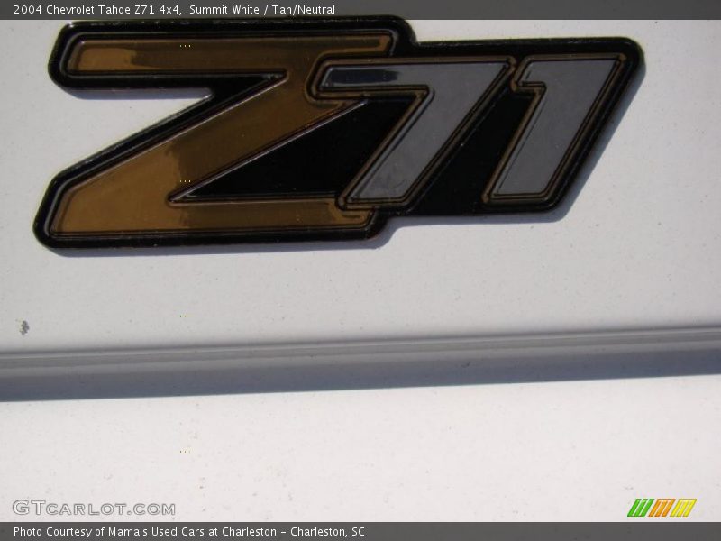 Summit White / Tan/Neutral 2004 Chevrolet Tahoe Z71 4x4