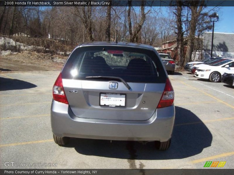Storm Silver Metallic / Black/Grey 2008 Honda Fit Hatchback