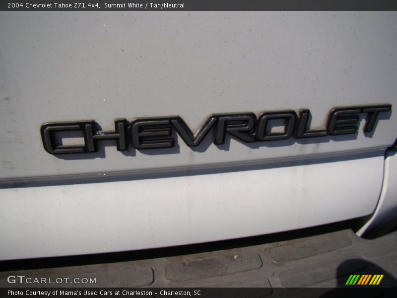 Summit White / Tan/Neutral 2004 Chevrolet Tahoe Z71 4x4