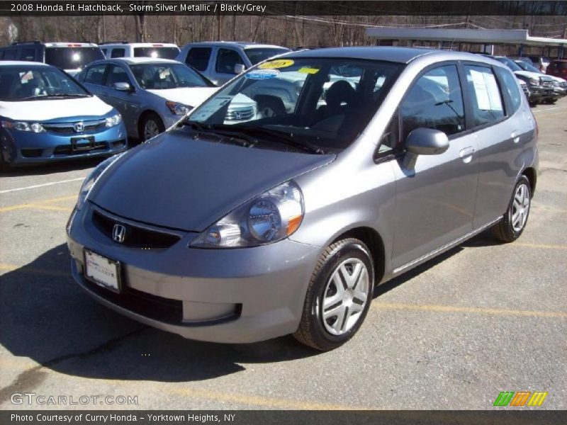 Storm Silver Metallic / Black/Grey 2008 Honda Fit Hatchback