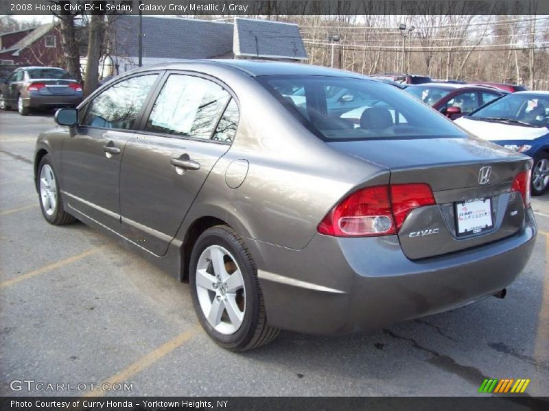Galaxy Gray Metallic / Gray 2008 Honda Civic EX-L Sedan