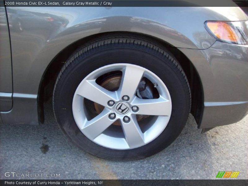 Galaxy Gray Metallic / Gray 2008 Honda Civic EX-L Sedan