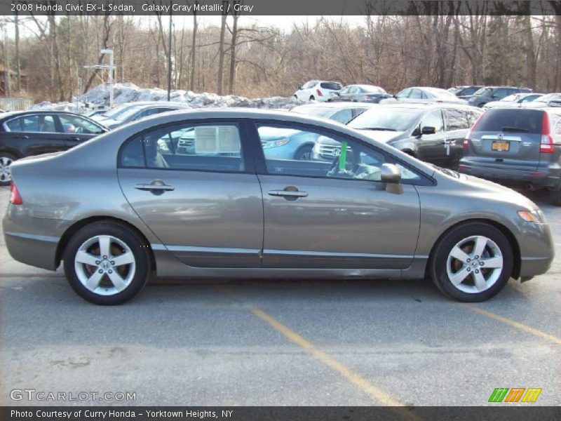 Galaxy Gray Metallic / Gray 2008 Honda Civic EX-L Sedan