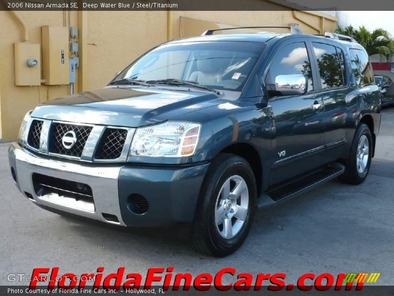 Deep Water Blue / Steel/Titanium 2006 Nissan Armada SE