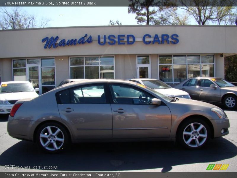 Spirited Bronze / Black 2004 Nissan Maxima 3.5 SE