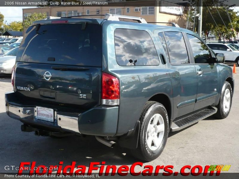 Deep Water Blue / Steel/Titanium 2006 Nissan Armada SE