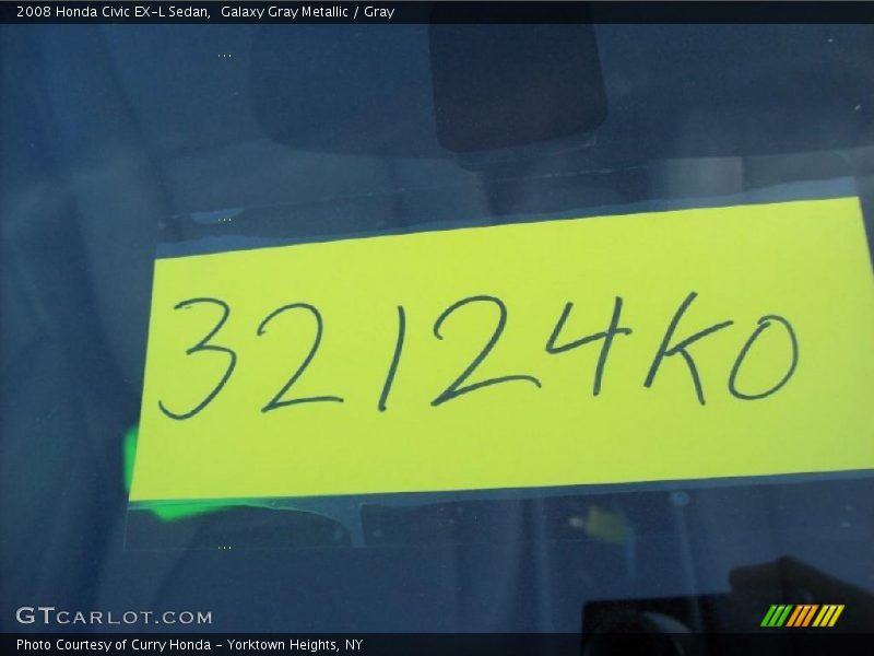 Galaxy Gray Metallic / Gray 2008 Honda Civic EX-L Sedan