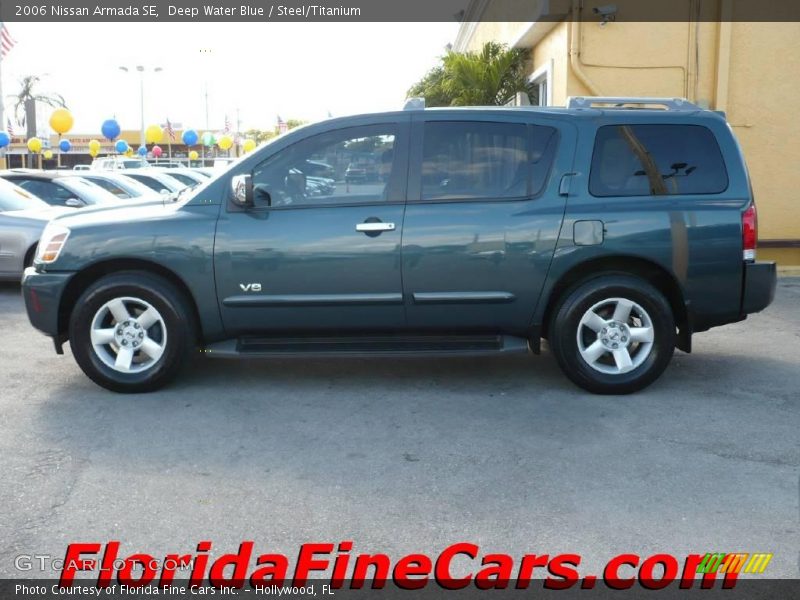 Deep Water Blue / Steel/Titanium 2006 Nissan Armada SE