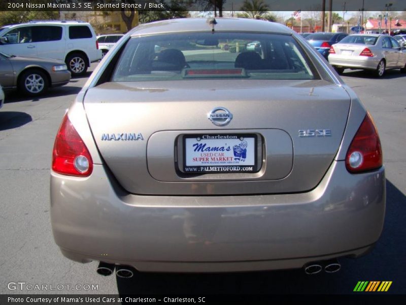 Spirited Bronze / Black 2004 Nissan Maxima 3.5 SE