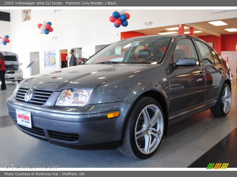Platinum Grey Metallic / Black 2003 Volkswagen Jetta GLI Sedan