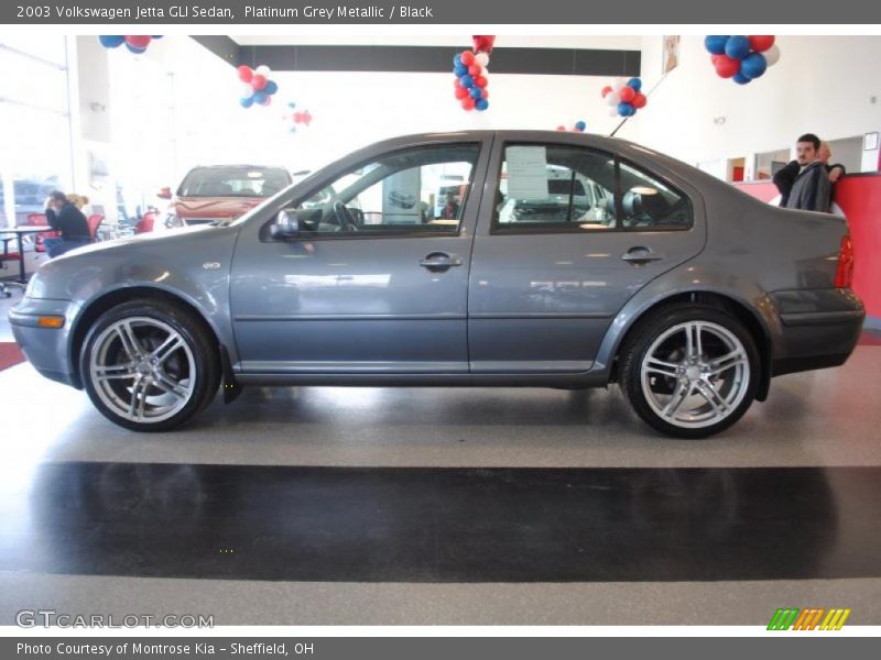 Platinum Grey Metallic / Black 2003 Volkswagen Jetta GLI Sedan