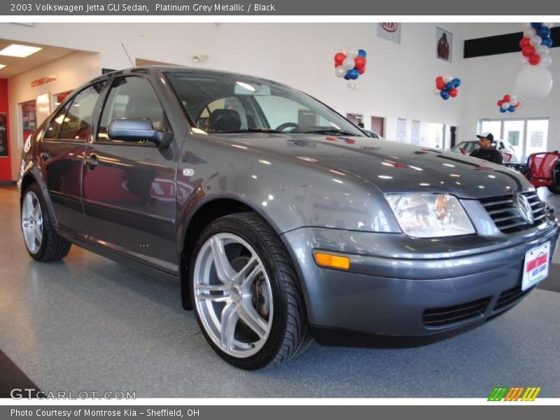 Platinum Grey Metallic / Black 2003 Volkswagen Jetta GLI Sedan