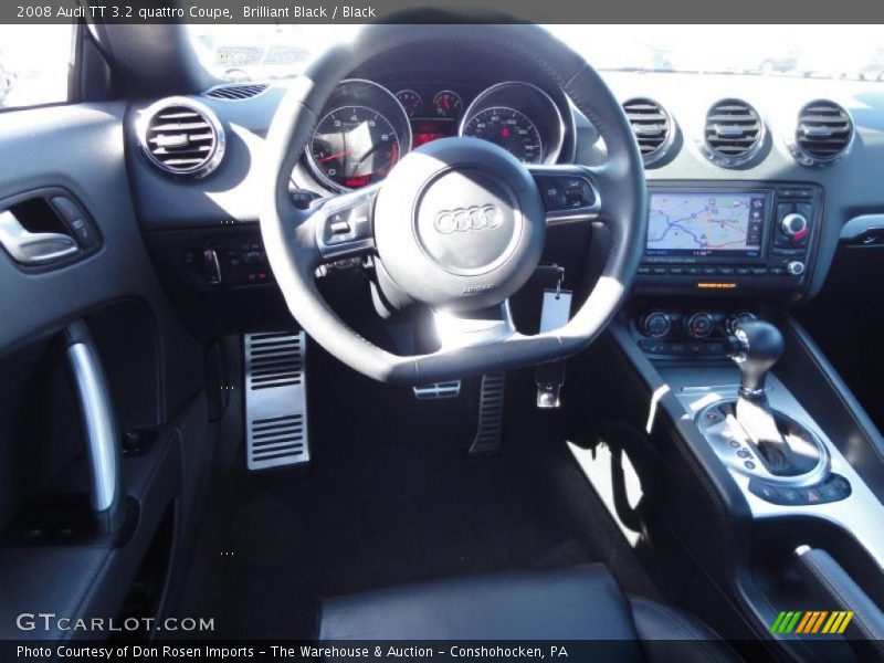 Brilliant Black / Black 2008 Audi TT 3.2 quattro Coupe