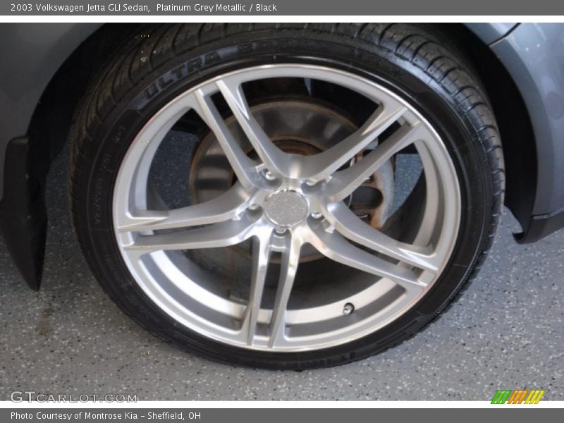 Platinum Grey Metallic / Black 2003 Volkswagen Jetta GLI Sedan