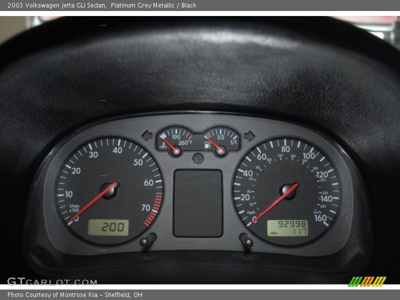  2003 Jetta GLI Sedan GLI Sedan Gauges
