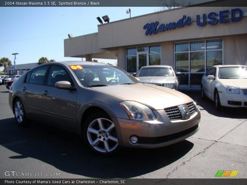 Spirited Bronze / Black 2004 Nissan Maxima 3.5 SE